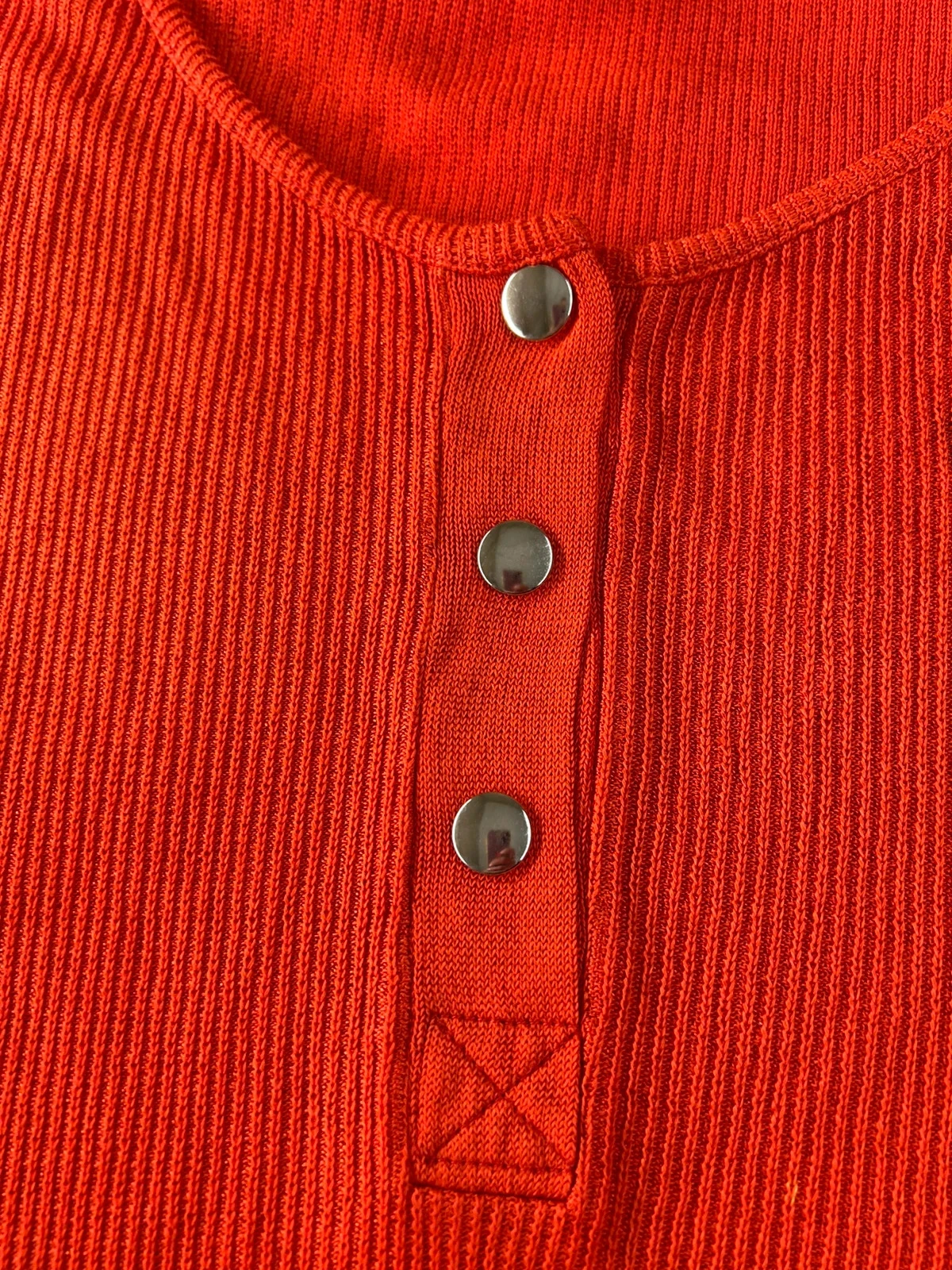 Blusa de manga corta de acrílico rojo talla 40 – photo 9